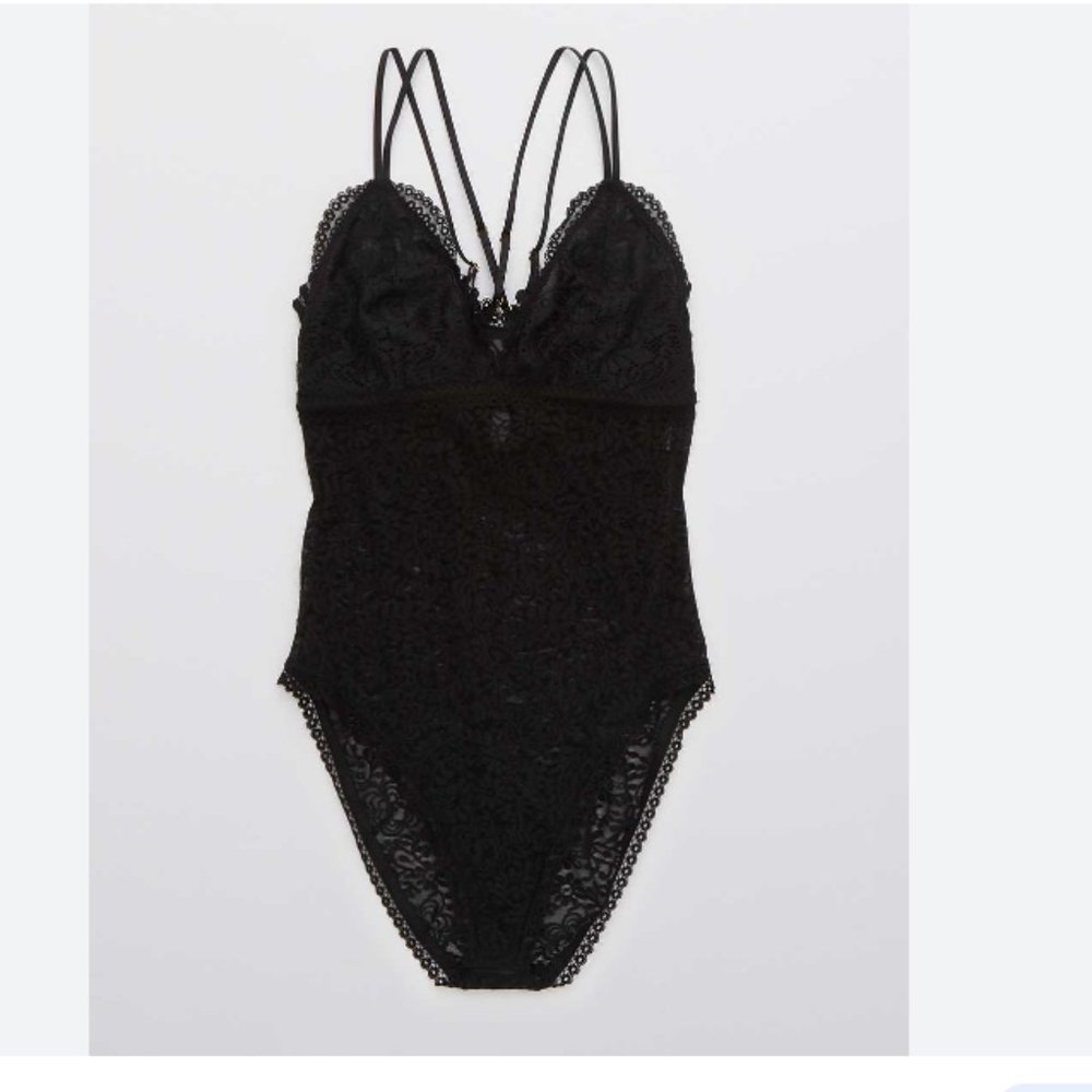 Aerie Far Out Lace Bodysuit